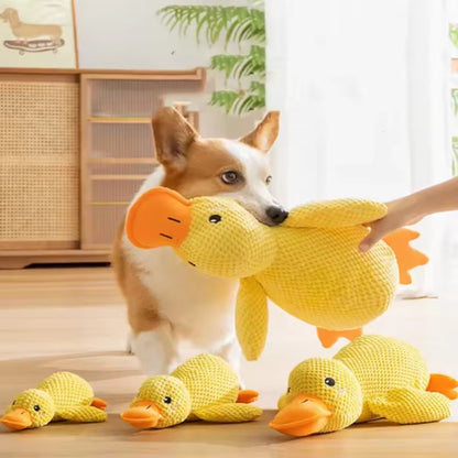 Dog Toy Stomping Duck Bite Resistant Grinding Teeth Cleaning Large Dog Interactive Entertainment Puppy Boredom Pet Plush Toy